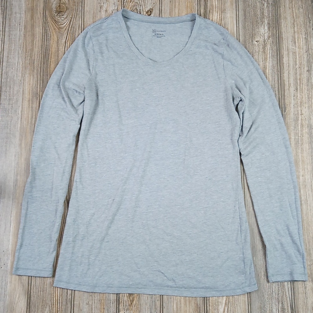 Simple Basic Style Staple Long Sleeve Soft Gray L… - image 1